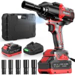 Cl� � chocs sans fil bamse 1000n. m boulonneuse �lectrique 21v avec batterie 4. 0ah