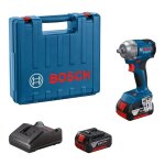 Cl� � chocs sans fil - bosch - 1 / 2 - gds 18v - 350 - 18v - 350 nm - moteur sans balais - 3 niveaux ...