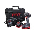 Coffret cle a choc compacte 1 / 2 sans fil 900nm m7 - chargeur + batteries