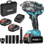 Cl� � choc sans fil uaoaii iw810 1300 n. m avec 2 batteries 5000 mah et coffret � outils