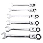 Clé à cliquet À double usage 6pcs avec emballage Clé à cliquet À double usage 6pcs avec emballage