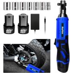 Clé à cliquet électrique sans fil dayplus 12v ac 2 paquets de batteries rechargeables 7 douille 40 n. ... Clé à cliquet électrique sans fil dayplus 12v ac 2 paquets de batteries rechargeables 7 douille 40 n. ...