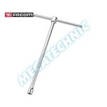 Cl� � douilles en t avec poign�e coulissante m�trique 10 mm - facom - 98b. 10