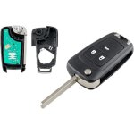 Cl� �lectronique vierge 3 boutons pour opel astra zafira corsa agila insigna