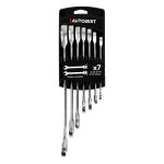Lot de 7 cls plates  cliquet