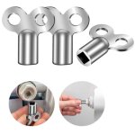 Cl� purge radiateur3xcle purge � carre argentcl� de purge universellecl� radiateur compact en aluminium ...