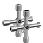 Cl� de purge pour radiateur - cl� multifonctionnelle 4 en 1 (2 pi�ces4 volets) en acier inoxydable - ...