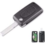 Cl� t�l�commande vierge peugeot 307 407 citroen c4 picasso c5 ce0523 3 boutons