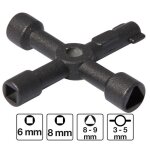 Cl universelle - bgs - 9803 - carr femelle 6 - 8mm - triangle femelle 8 - 9mm - double barbe 3 - 5mm ...
