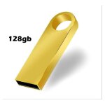 Cl� usb 128 go 2. 0 compacte m�tal or ? r�sistance eau / chocs lecture rapide
