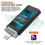 Cl usb 3. 0 64go - phicool - compatible iphone - stockage rapide - transfert facile - noir