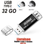 Cl� usb 32 go 2 en 1 type c usb 3. 0 flash drive otg pour android smartphones tablettes & pcs avec port ...