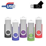 Cl� usb 32go aretop - lot de 5 m�moire stick pivotantes porte clef usb u disque 5 couleurs m�lang�es