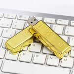 Cl� usb 64go - gold bar m�tal - usb 2. 0 - haute vitesse - capacit� de stockage 64go
