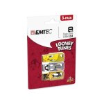 Cl usb emtec looney tunes lt01 - 8 go - gris - usb 2. 0 - jusqu 15 mo / s