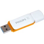 Cl usb - philips - snow 128 go - usb 3. 0 - blanc et orange