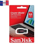 Clé usb sandisk cruzer blade 64 gb - 2. 0 - 64 go - mémoire flash - usb - sandisk Clé usb sandisk cruzer blade 64 gb - 2. 0 - 64 go - mémoire flash - usb - sandisk