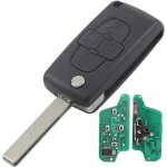 Clé vierge télécommande pour citroen c8 peugeot 807 1007 id46 433 mhz 4 boutons Clé vierge télécommande pour citroen c8 peugeot 807 1007 id46 433 mhz 4 boutons