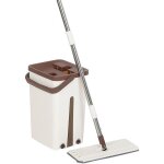Clean mop nettoyage de sol rotatif avec ttes de rechange seau  2 compartiments