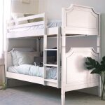 Clemence ii - lit superpos sparable 90 x 190 cm en bois blanc