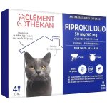 Clement thekan fiprokil duo chat 1 - 6 kg 4 pipettes