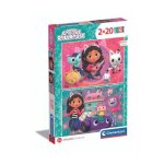 Puzzle - clementoni - gabby s dollhouse - 2 x 20 pieces - pour enfants a partir de 3 ans - theme dessins ...