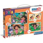 Clementoni - edukit 4 en 1 - dora - puzzle m�mo cubes - apprentissage pr�scolaire ludique - id�e cadeau ...