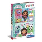 Puzzle - clementoni - gabbys dollhouse - 2x60 pièces - pour enfants à partir de 4 ans - couleurs vives ... Puzzle - clementoni - gabbys dollhouse - 2x60 pièces - pour enfants à partir de 4 ans - couleurs vives ...