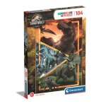 Clementoni puzzle 104 pi�ces jurassic world super color d�s 6 ans