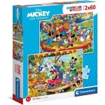 Clementoni - puzzle enfant - mickey mouse - 2x60 pièces - coloré et captivant - fabriqué en italie Clementoni - puzzle enfant - mickey mouse - 2x60 pièces - coloré et captivant - fabriqué en italie