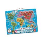 Clementoni - puzzle magn�tique du monde
