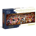 Clementoni - puzzle panorama disney orchestra - 1000 pices - fabriqu en italie