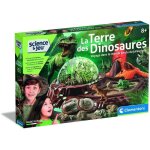 Clementoni - sciences et jeu - le monde des dinosaures - terrarium � cr�er + 3 figurines dinosaures - ...