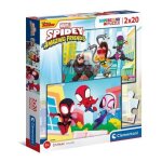 Clementoni - spiderman supercolor marvel spidey and his amazing friends - 2x20 enfants 3 ans - bote ...