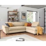 Clever - canap� dangle droit - 5 places - convertible avec coffre et t�ti�res - en tissu - beige