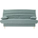 Clic clac 3 places - vert amande - couchage 125x190 cm - avec coussins Clic clac 3 places - vert amande - couchage 125x190 cm - avec coussins