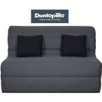 Clic - clac - dunlopillo - caly - gris - 140x190 cm - matelas mousse dunlopillo Clic - clac - dunlopillo - caly - gris - 140x190 cm - matelas mousse dunlopillo