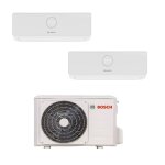 Climatisation bi split bosch 42 kw + 2 units rversibles 2600w r32