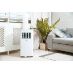 Climatiseur mobile 5000 btu t�l�commande minuterie contr�le de la temp�rature adler ad 7924 575w blanc ...