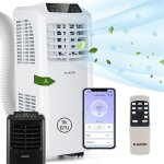 Climatiseur mobile klarstein 9000 btu - refroidisseur dair silencieux - rafraichisseur dair - blanc