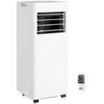 Climatiseur mobile - homcom - 9000 btu / h - 3 en 1 refroidissement ventilateur d�shumidificateur - minuterie ...