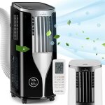 Climatiseur mobile klarstein 10000 btu - refroidisseur dair silencieux - rafraichisseur dair - noir