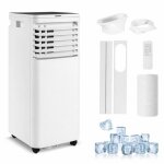 Climatiseur mobile - nettlife - 7000 btu - 3 - en - 1 (rafra�chit ventile d�shumidifie) - silencieux ...