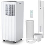 Baloveby climatiseur mobile silencieux 9000btu d�shumidificateur 42l - jour 2 vitesses avec t�l�commande ...