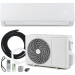 Climatiseur split 9000 btu - giantex - climatiseur r�versible - 7 modes - chauffage - inverter - �nerg�tique ...