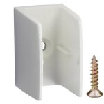 Clip bloqueur de manivelle volet roulant blanc support guide manette plastique 15mm - 18mm universel ...