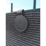 Clips de fixations traits anti - uv pour brise vue de 90  350 g / m2 lot de 20 pices couleur gris ...