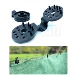 Clips de fixation pour brise vue - lot de 50 - pvc - noir - anti - uv