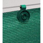 Clips de fixations traits anti - uv pour brise vue de 90  350 g / m2 lot de 20 pices couleur vert. ...