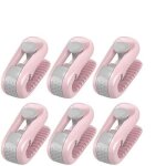 Couette clips antidrapants - non spcifi - 6 pices - rose - synthtique - lavable